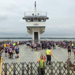Scotland Ferry Law Enforcement United bicycle ride