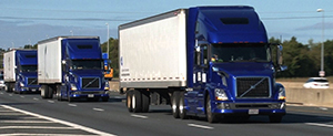 Truck platooning demonstration on Interstate 66