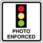 Photo Red Enforcement Sign