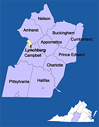 Lynchburg district map
