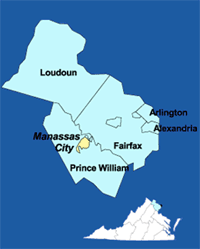 Northern Virginia district map