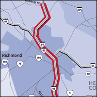 Interstate 95 Richmond corridor