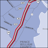 Interstate 95 Northern Virginia corridor